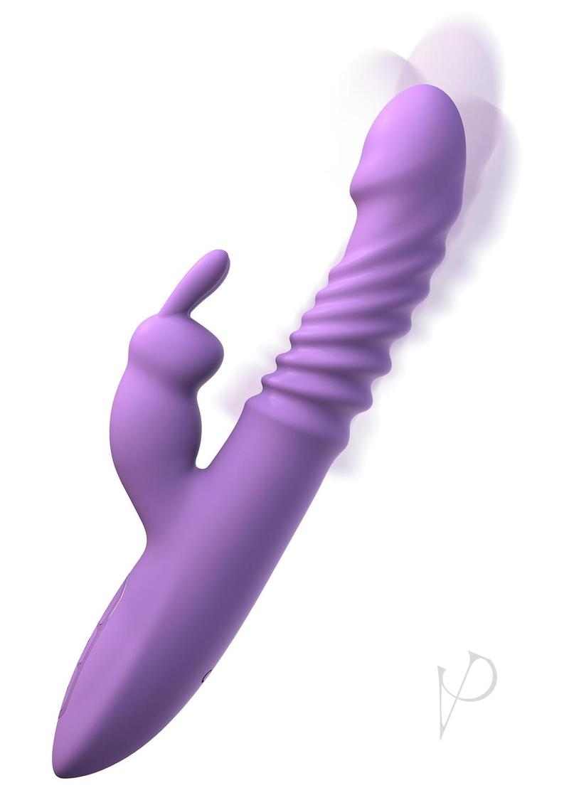 Fantasy For Her Thrusting Silicone Rabbit Vibrator - Purple