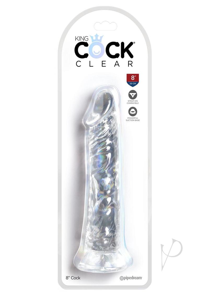 King Cock Clear Dildo 8in - Clear