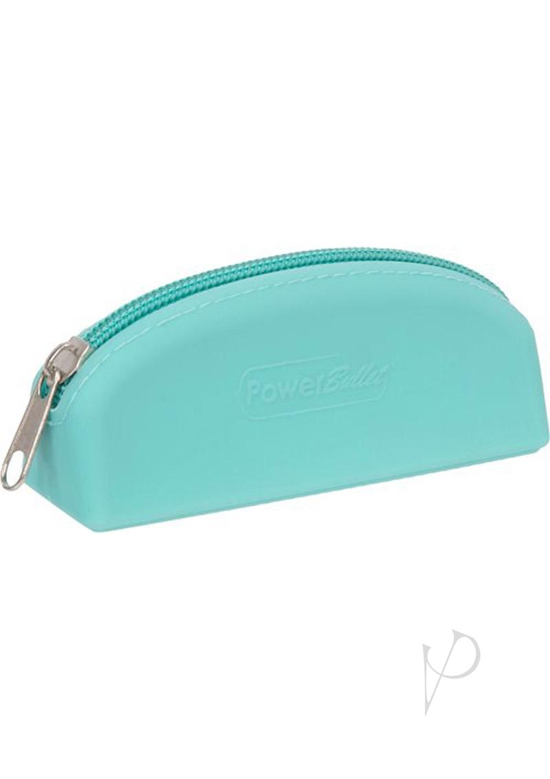 PowerBullet Silicone Storage Bag with Zipper - Teal