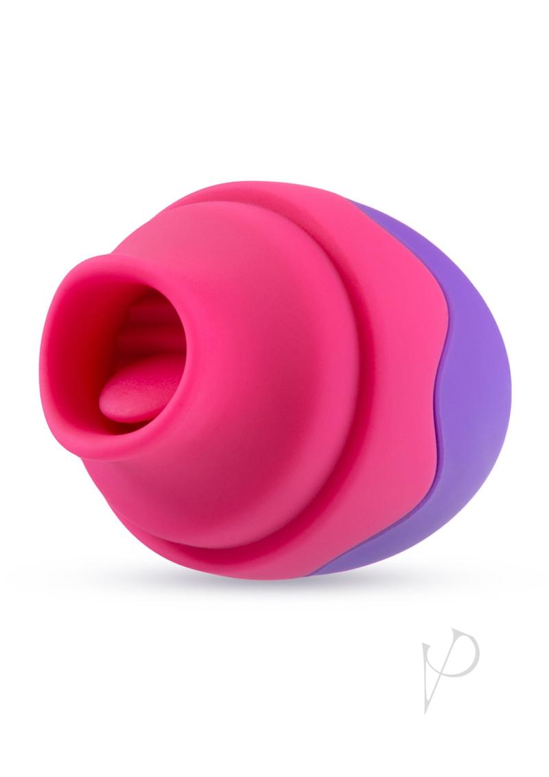 Aria Flutter Tongue Rechargeable Silicone Vibrator - Purple