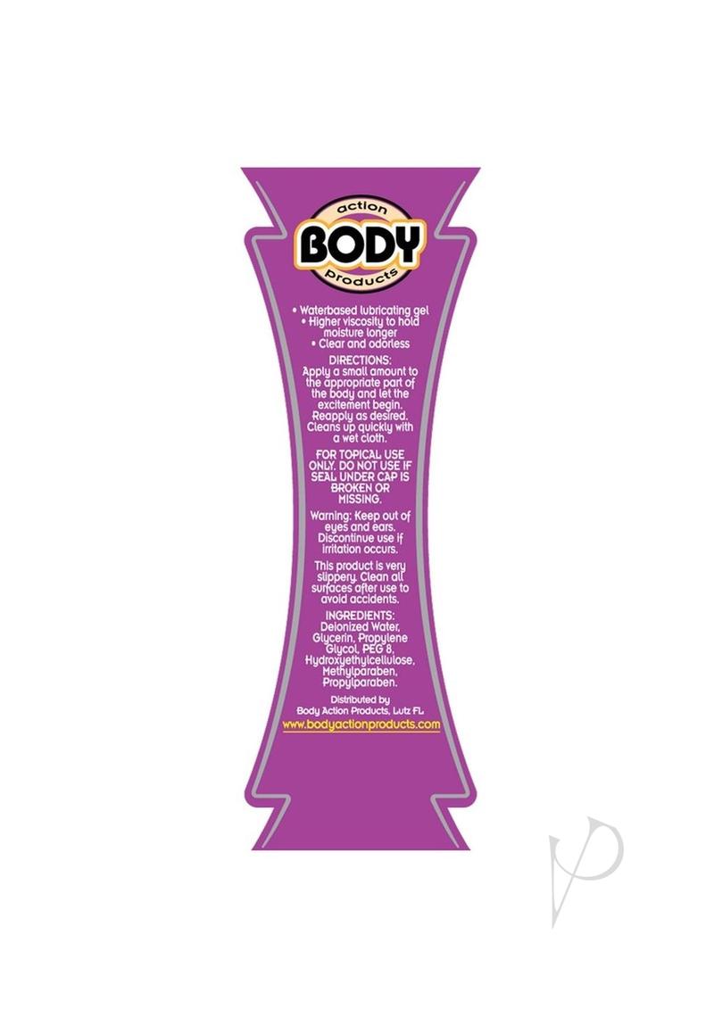 Body Action Supreme Gel Water Based Lubricant 8.5 oz