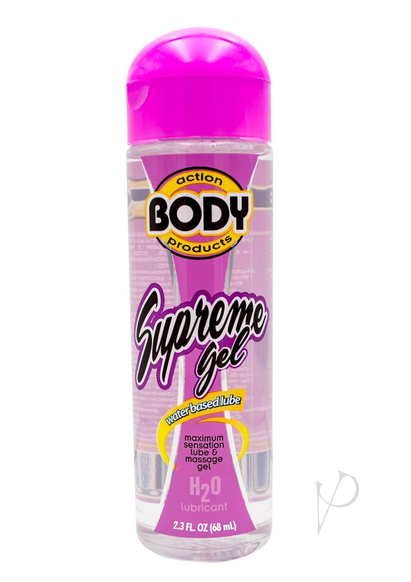Body Action Supreme Gel Water Based Lubricant 2.3 oz