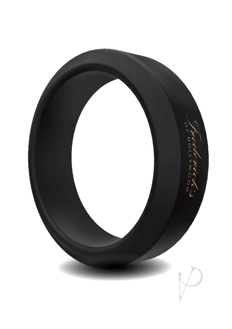 Frederick`s Of Hollywood Silicone Stamina Cock Ring Shower Proof - Black