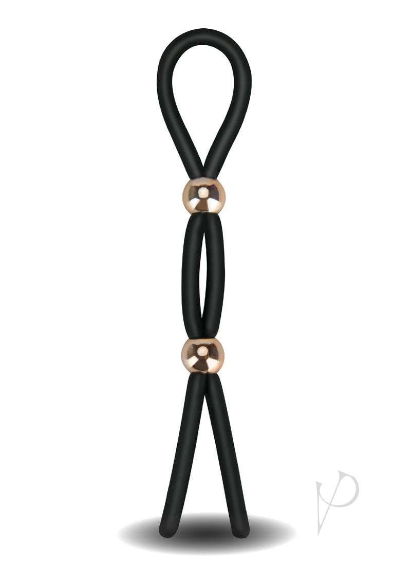 Frederick`s Of Hollywood Adjustable Stamina Silicone Lasso Cock Tie - Black