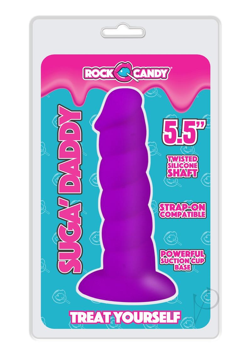 Suga' Daddy Silicone Dildo 5.5in - Purple
