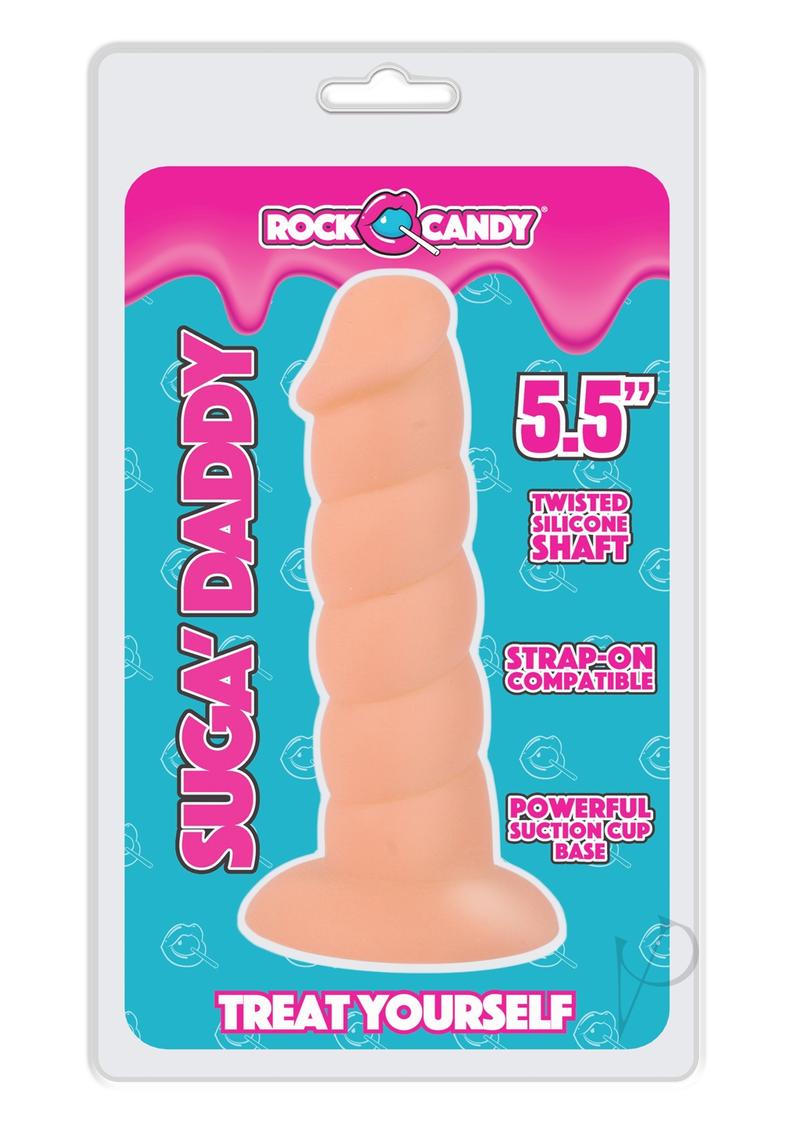 Suga' Daddy Silicone Dildo 5.5in - Vanilla