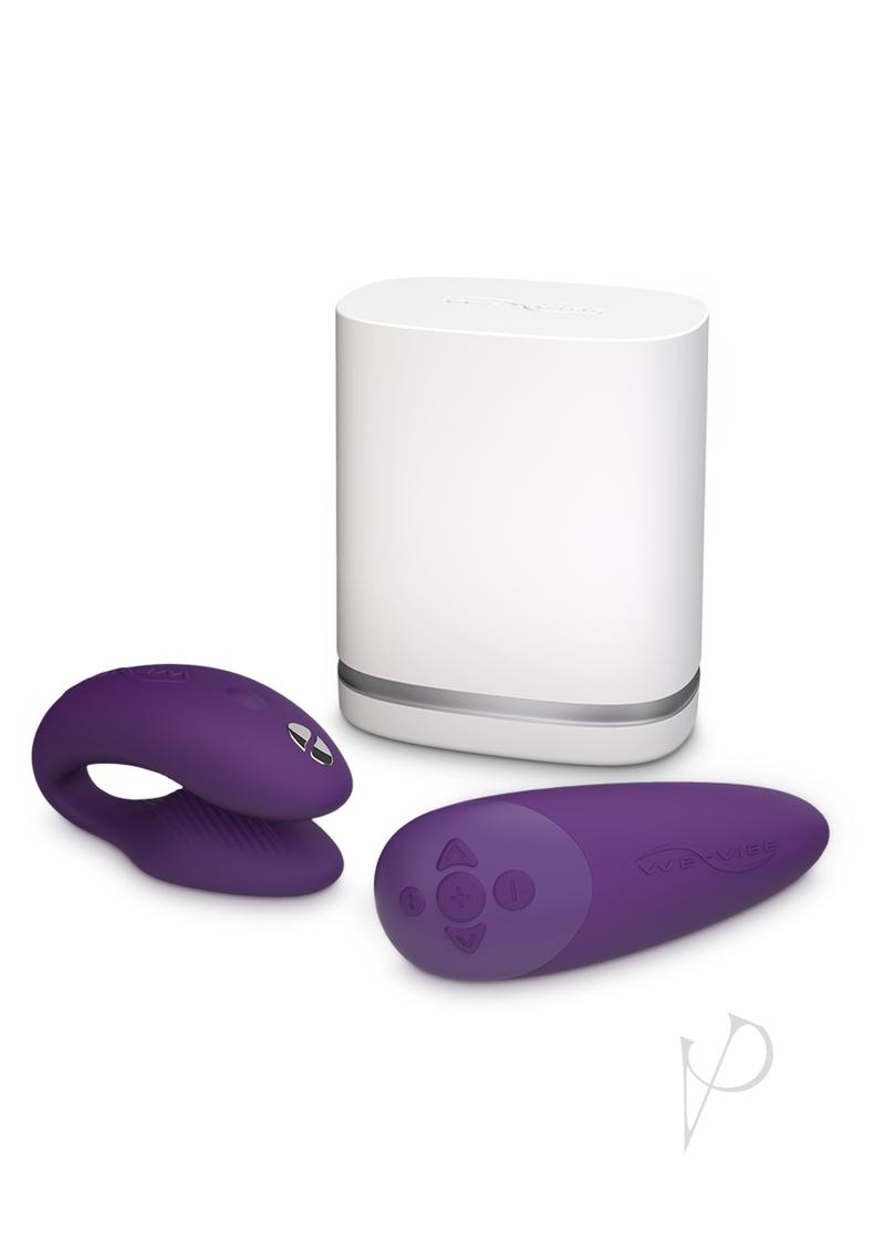 We-Vibe Chorus Rechargeable Couples Vibrator with Squeeze Remote Control - Purple