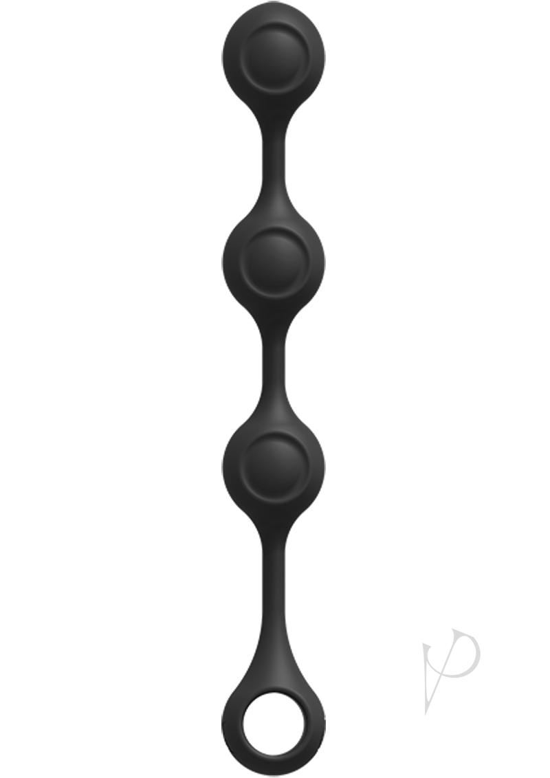 Kink Anal Essentials Weighted Silicone Beaded Anal Bead - Black