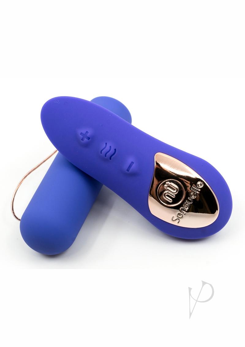 Nu Sensuelle Rechargeable Silicone Bullet Plus with Remote Control - Ultra Violet