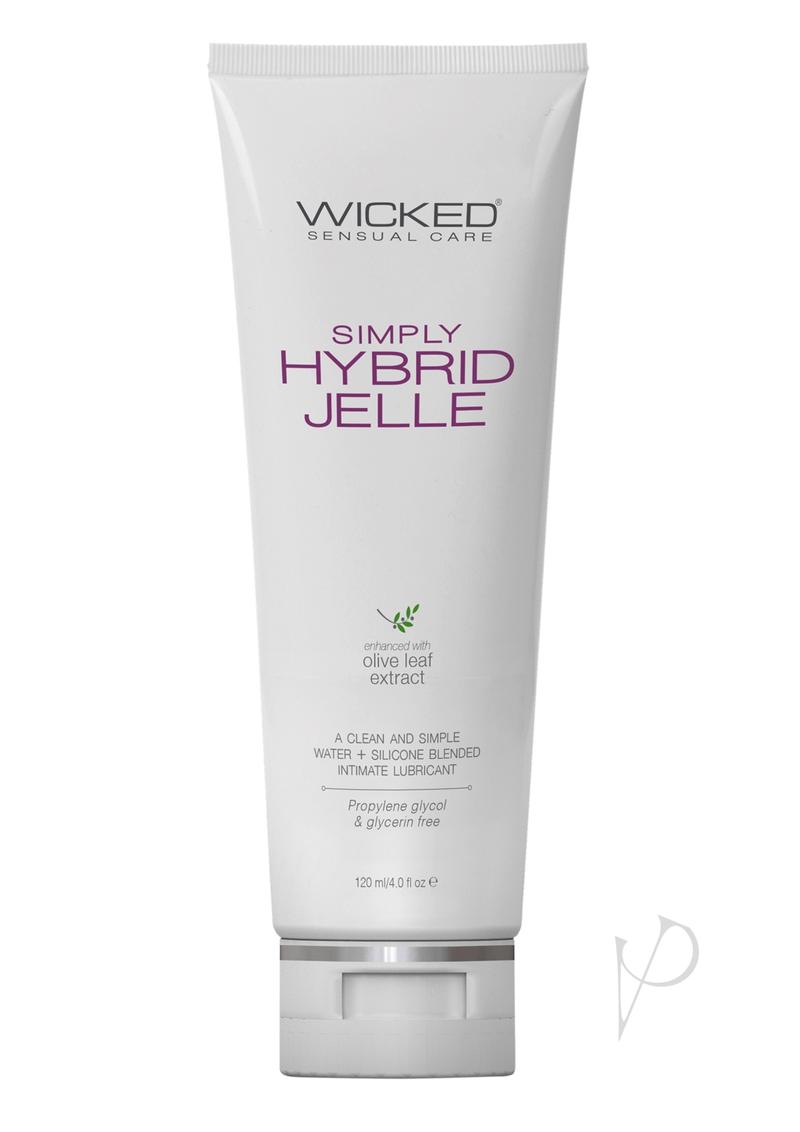 Wicked Simply Hybrid Jelle Lubricant with Olive Leaf Extract 4oz