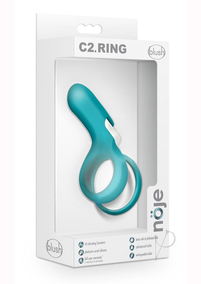 Noje C2 Rechargeable Silicone Cock Ring - Juniper