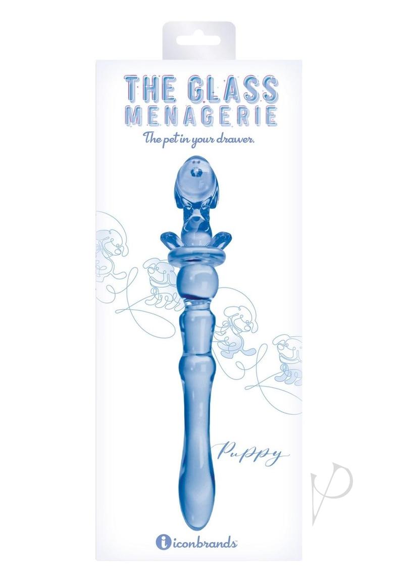 Glass Menagerie Puppy Dildo - Blue