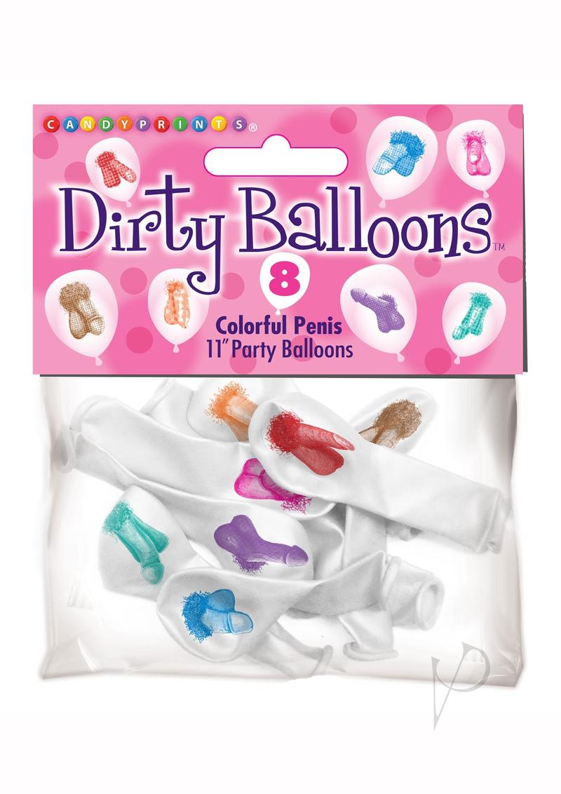 Candyprints Dirty Balloon Mini Penis (8 per bag)