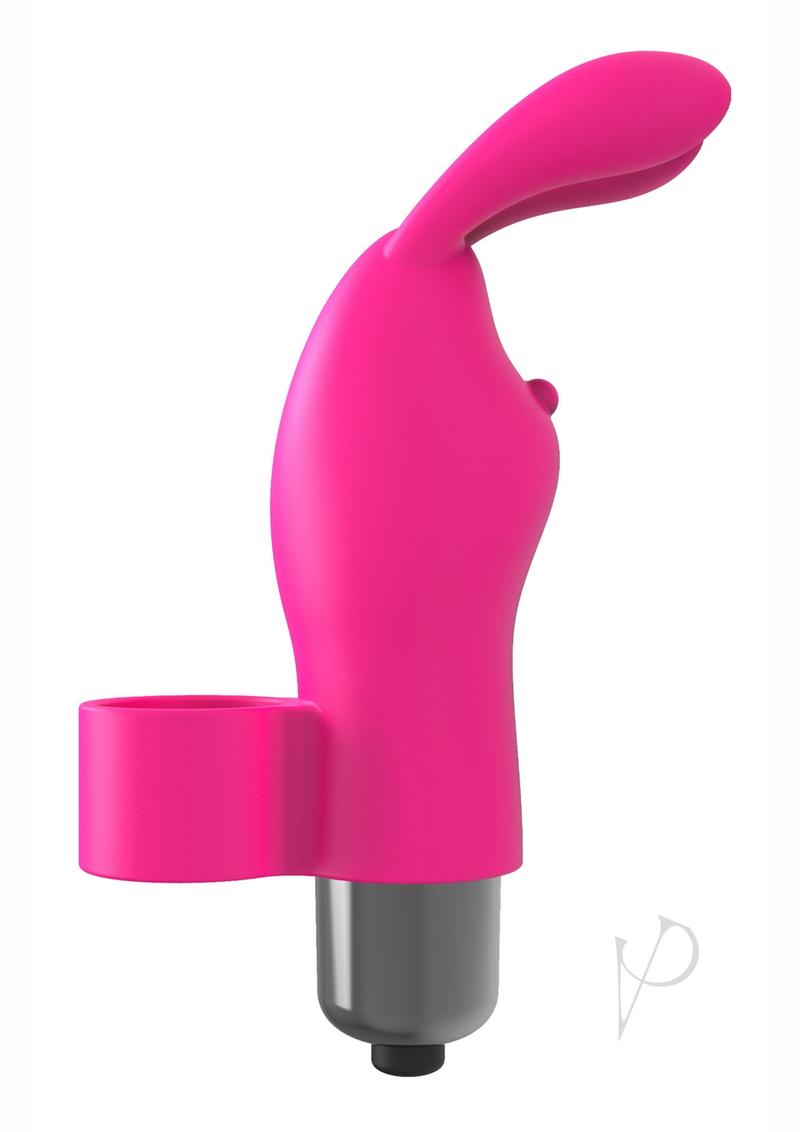 The 9`s - Flirt finger Silicone Bunny Finger Vibrator - Pink