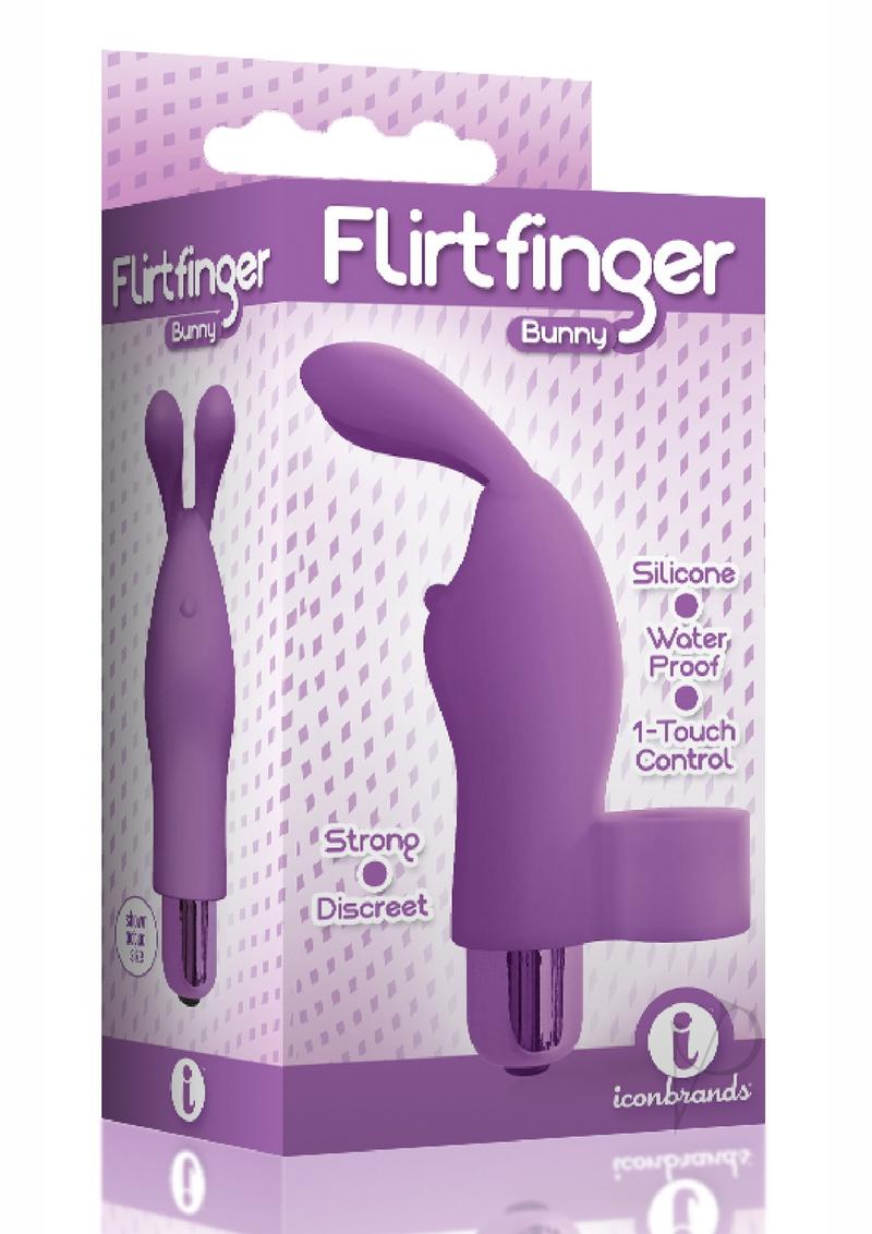 The 9's - Flirt finger Silicone Bunny - Purple