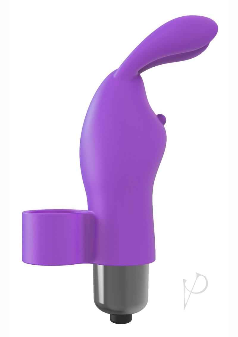 The 9`s - Flirt finger Silicone Bunny Finger Vibrator - Purple