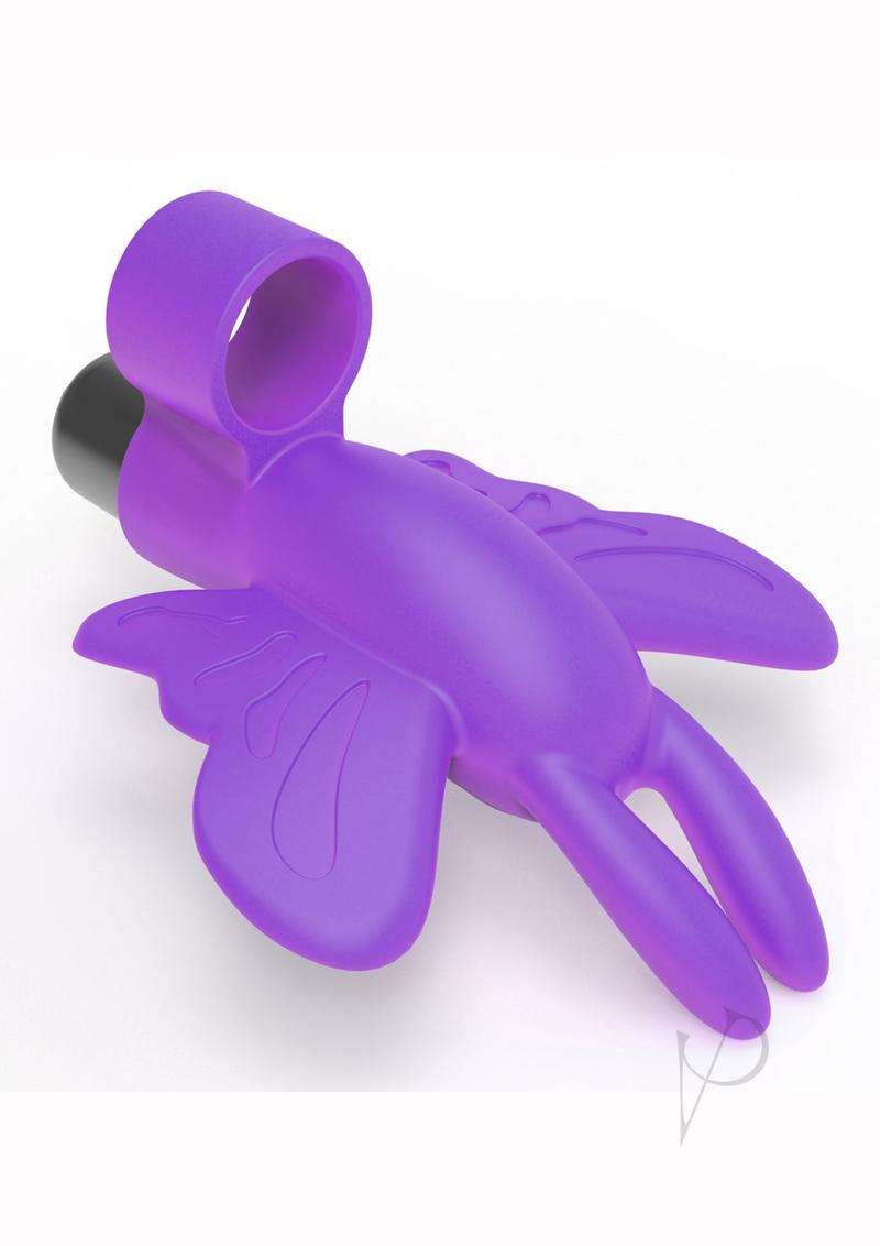 The 9`s - Flirt finger Silicone Butterfly Finger Vibrator - Purple