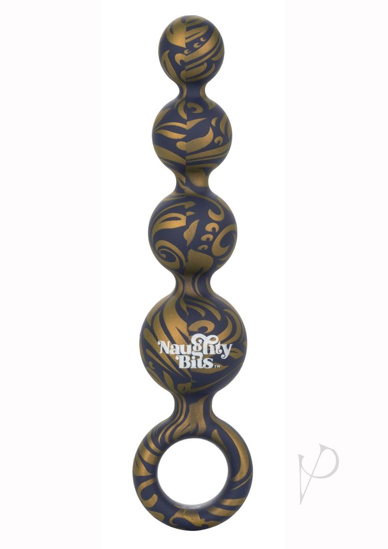 Naughty Bits Butt Balls Silicone Booty Anal Beads - Mutli-Colored