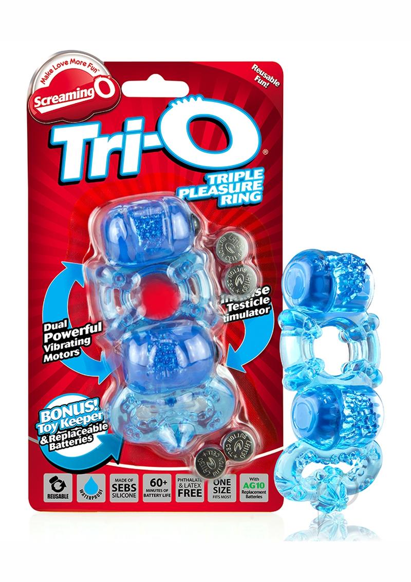 Tri O Triple Pleasure Ring Blue
