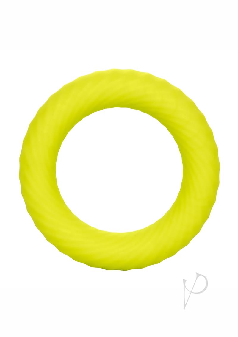Link Up Ultra-Soft Edge Silicone Cock Ring - Yellow