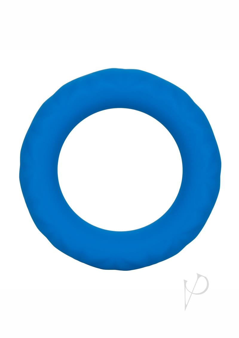 Link Up Ultra-Soft Max Silicone Cock Ring - Blue