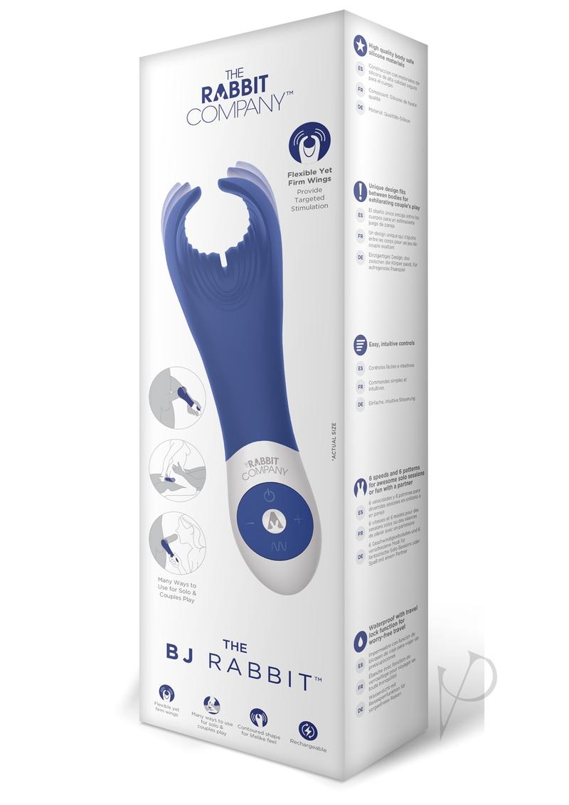 The Rabbit Company The BJ Rabbit Rechargeable Silicone Vibrator - Navy
