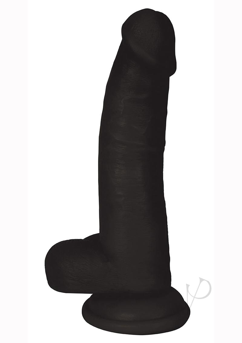 Jock Realistic Dildo with Balls 8in - Black