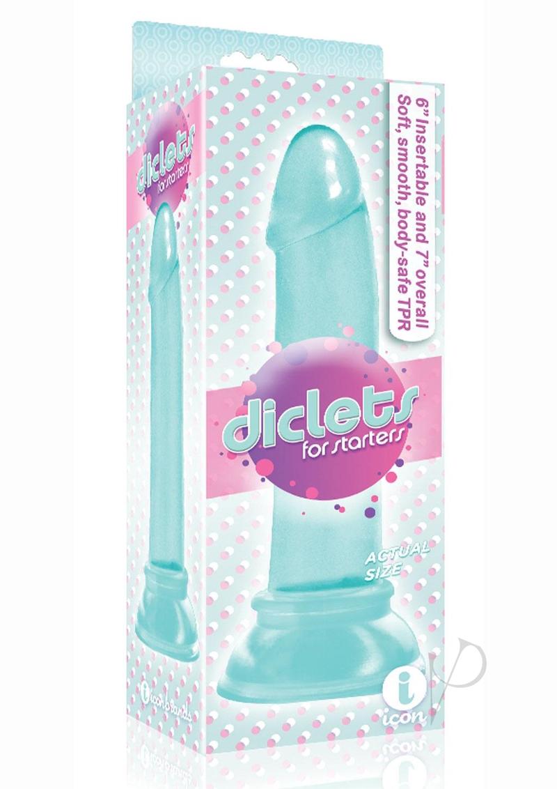 The 9's - Diclets Jelly Dildo 7in - Aqua
