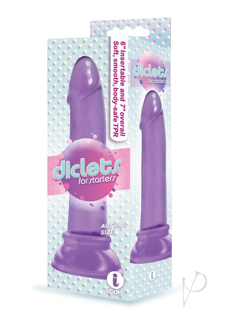 The 9's - Diclets Jelly Dildo 7in - Purple
