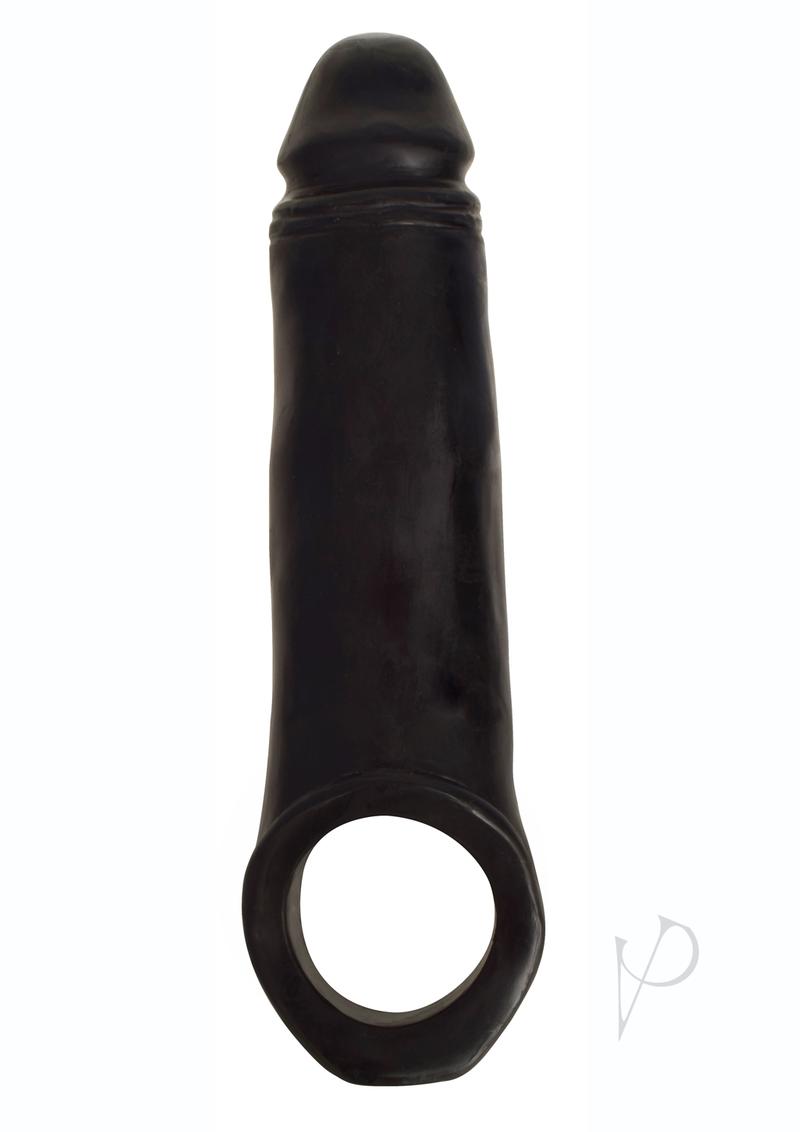 Jock Realistic Penis Enhancer with Ball Strap 2in - Black