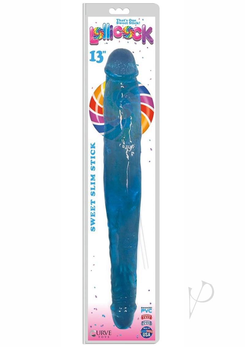 Lollicock Sweet Slim Stick Double Dong 13in - Berry