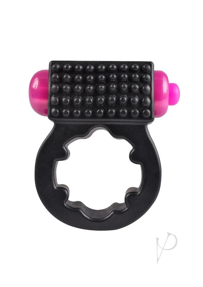 Rock Candy Sugar Grinder Vibrating Cock Ring - Black