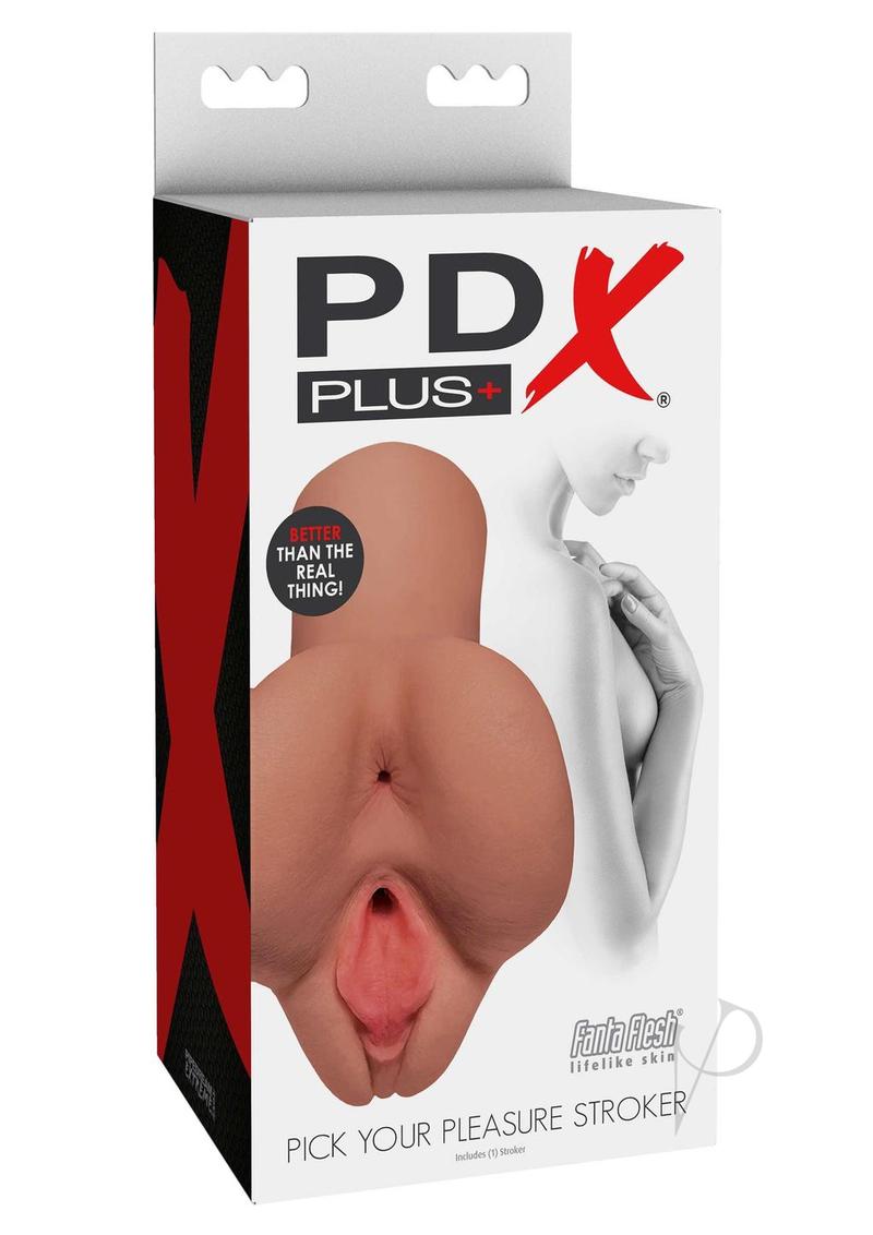 PDX Plus Pick Your Pleasure Stroker - Caramel