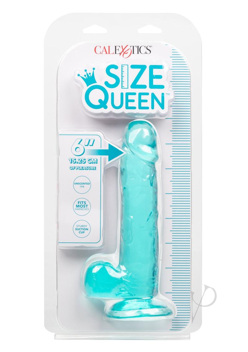 Size Queen Dildo - 6in - Blue