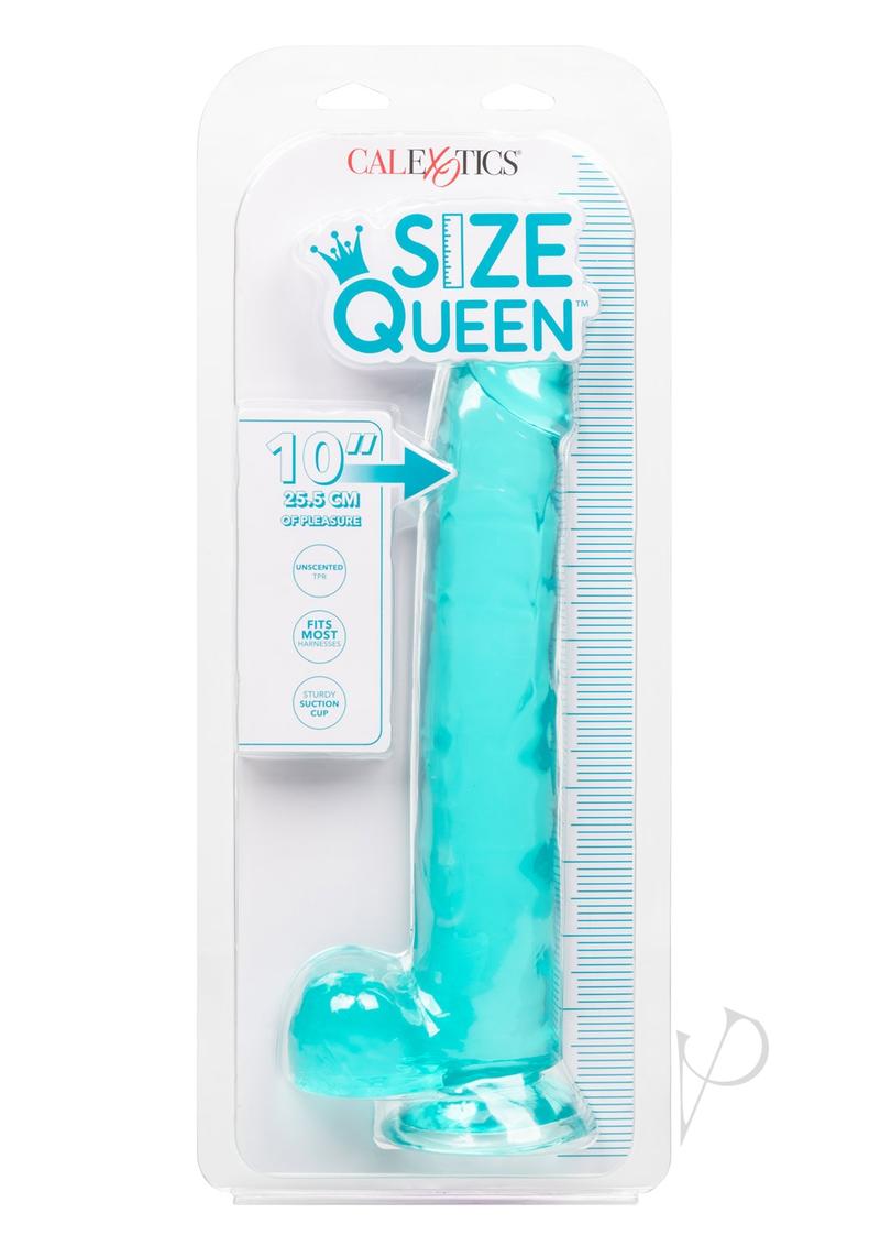 Size Queen Dildo - 10in - Blue