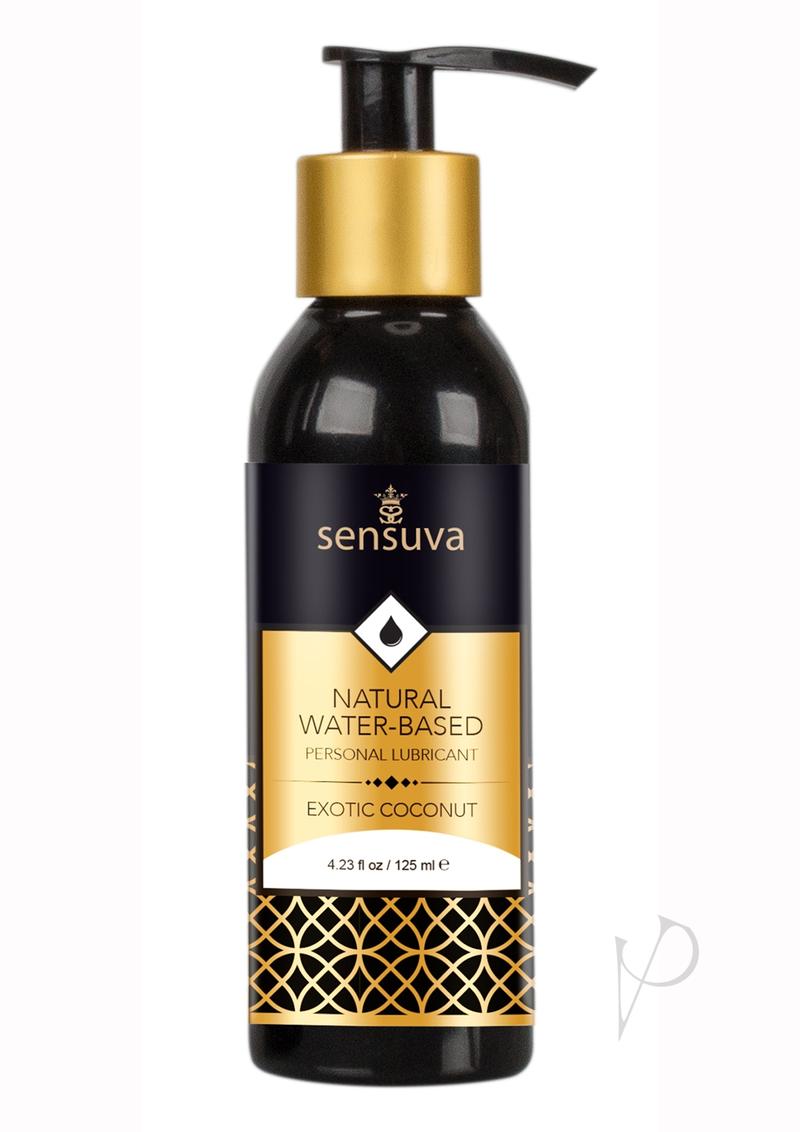 Sensuva Natural Water Based Exotic Coconut Flavored Lubricant 4oz