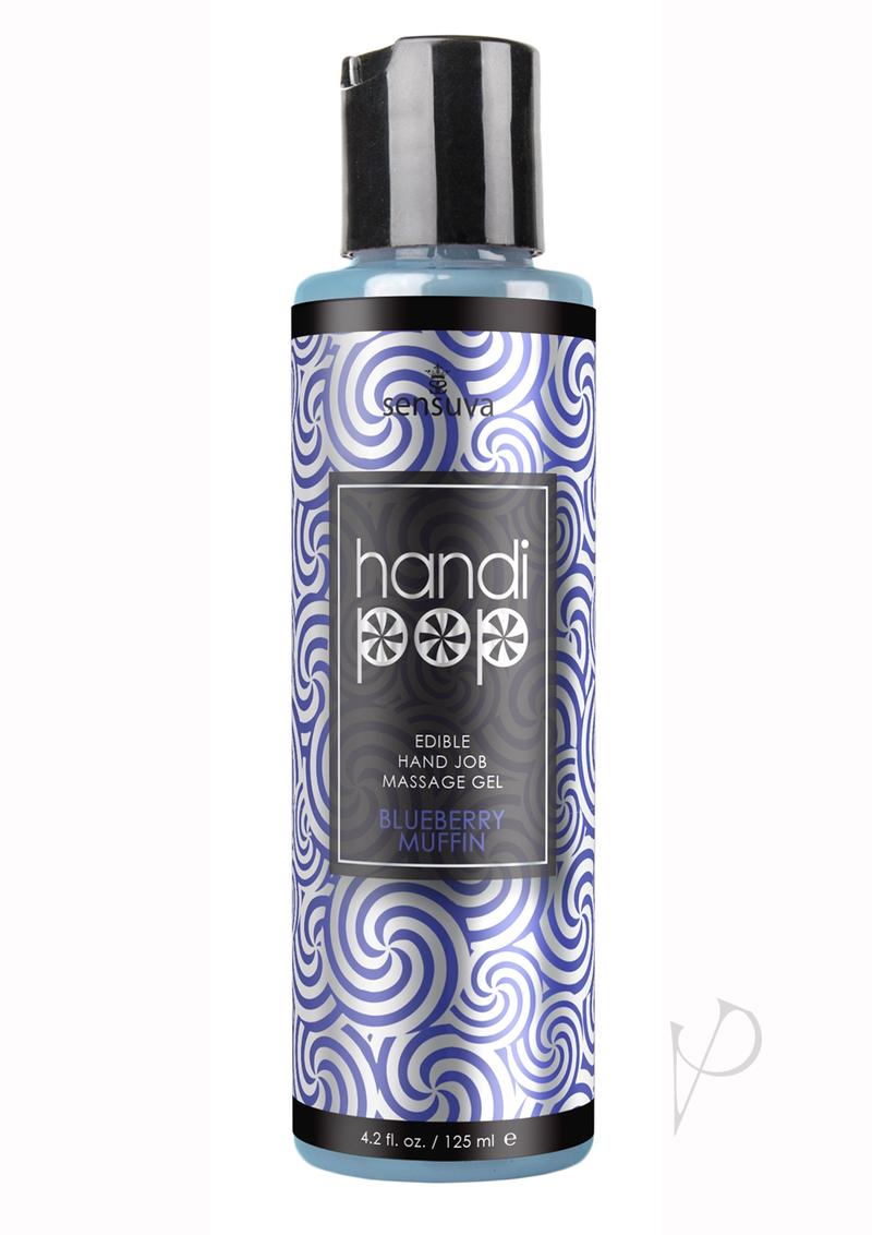 HandiPop Edible Handjob Massage Gel Blueberry Muffin 4.2oz