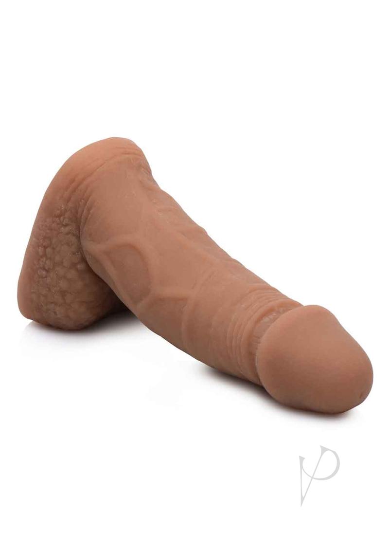 Strap-U Large Bulge Soft Packer Dildo 6.5in - Caramel