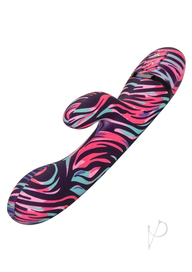 Naughty Bits Menage A Moi Silicone Rechargeable Rabbit Vibrator - Multicolor