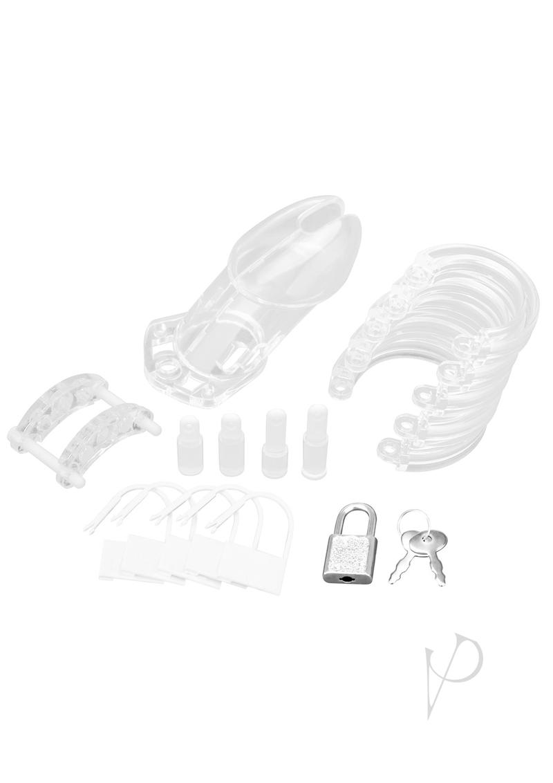 Acrylic See-thru Chastity Cage - Clear