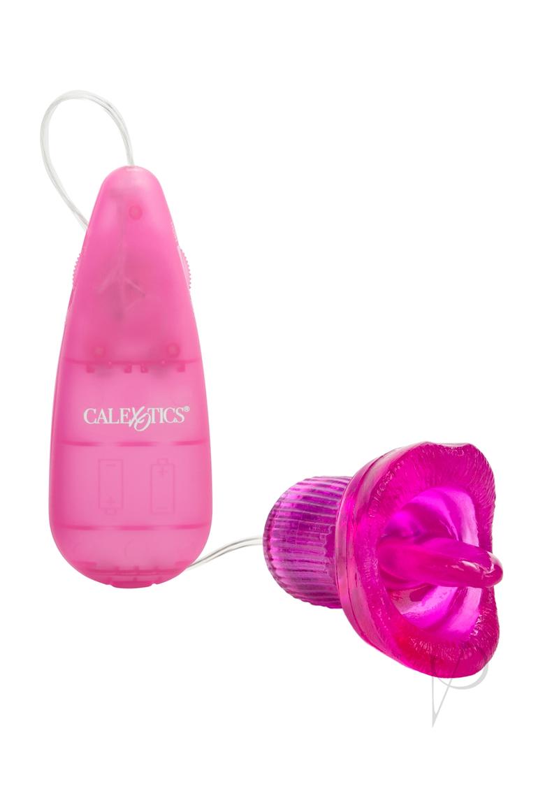 Clit Kisser Tantalizing Tongue with Removable Bullet and Wired Remote Control - Purple