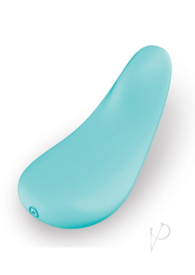 Love Distance Span App Controlled Rechargeable Panty Vibe - O/S - Aqua