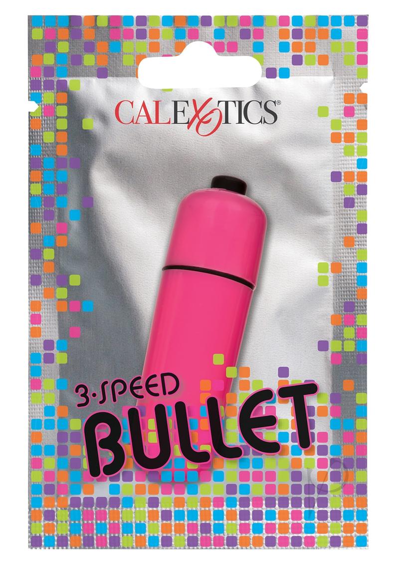Foil Pack 3-Speed Bullet Vibrator - Pink