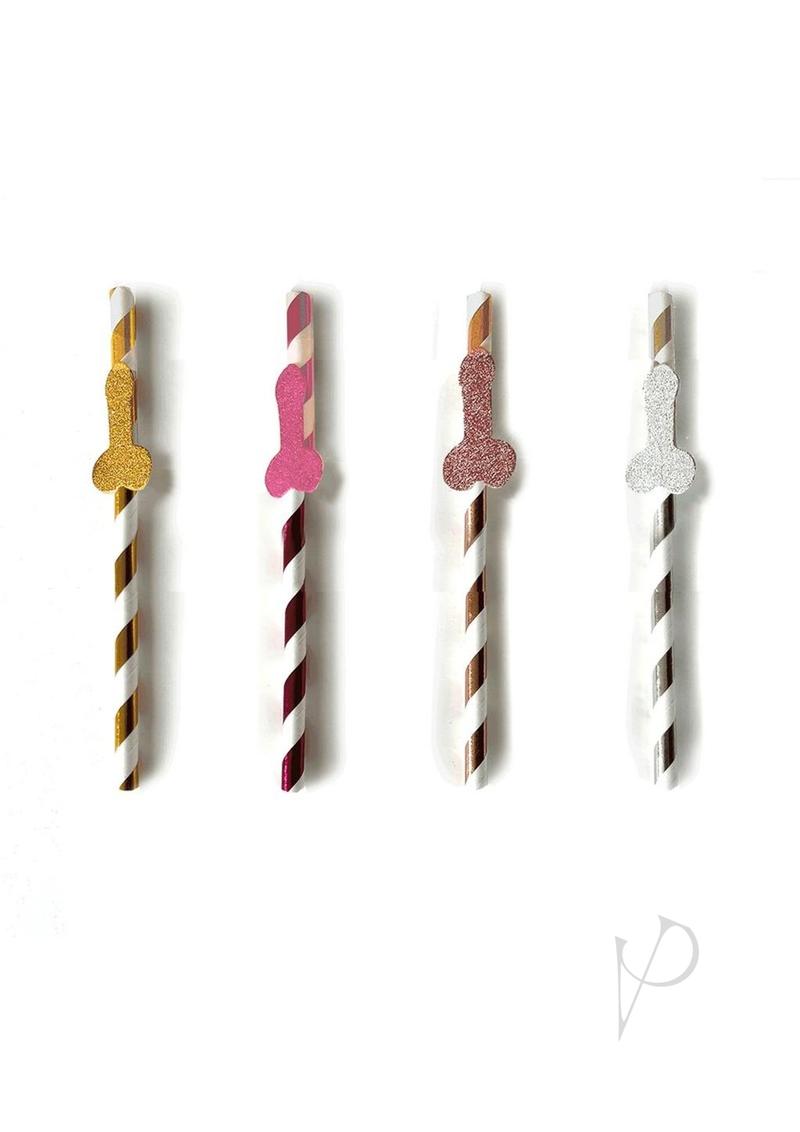 Glitterati Penis Party Straws (8 Pack)