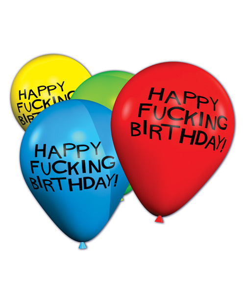 Candyprints X-Rated Birthday Balloons Assorted Colors (8 Per Bag)