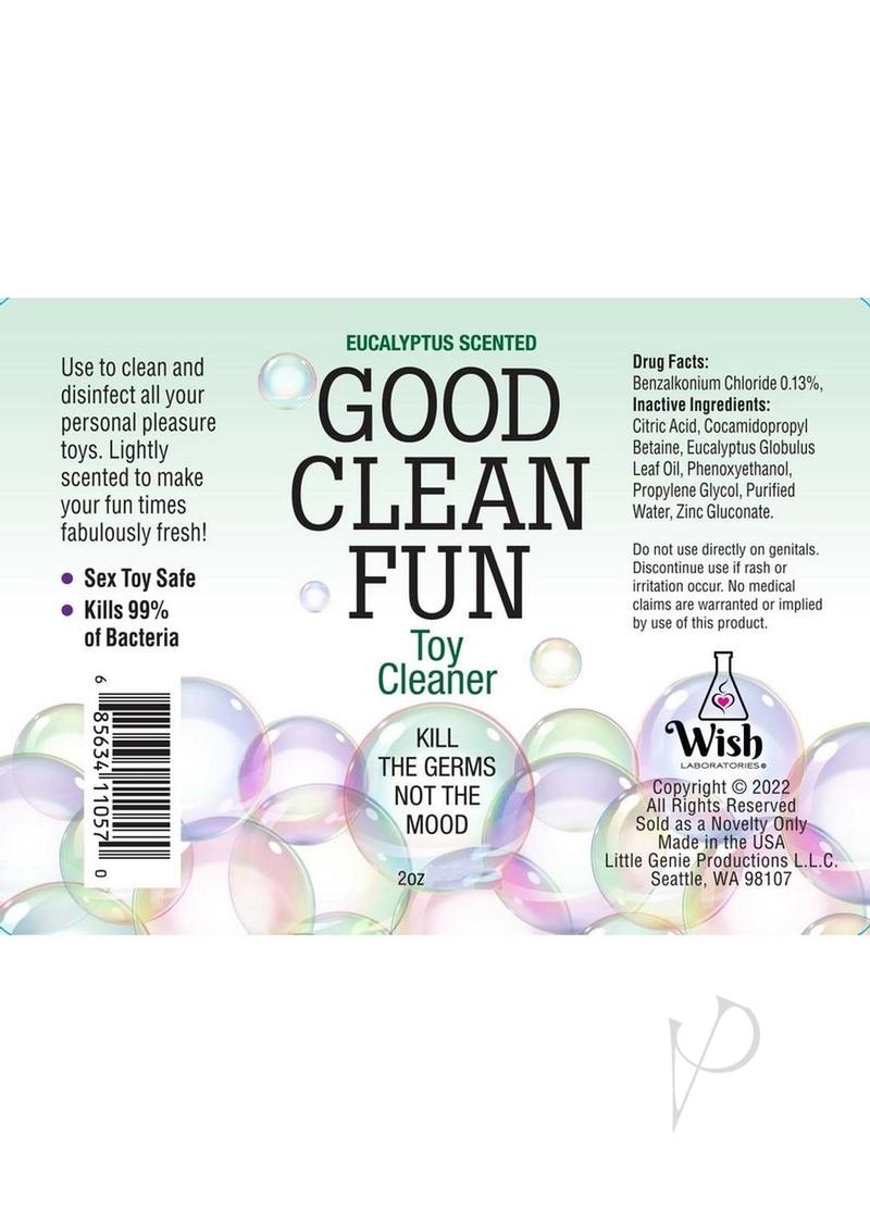Good Clean Fun Toy Cleaning Spray Eucalyptus 2oz