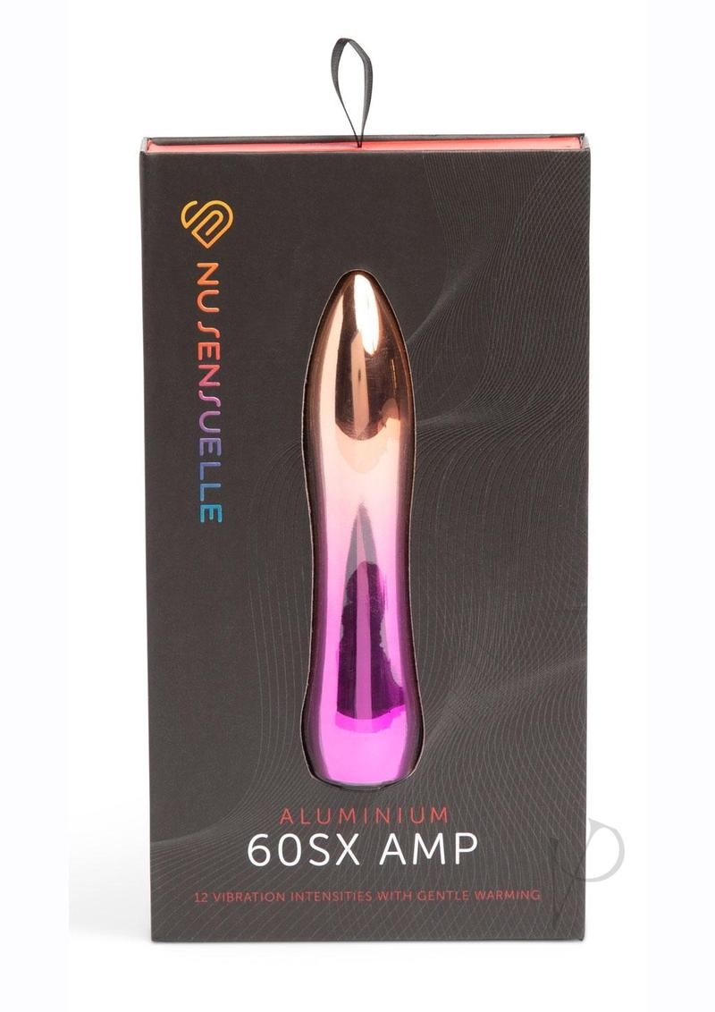 Nu Sensuelle Aluminium 60SX AMP Rechargeable Warming Bullet - Rainbow