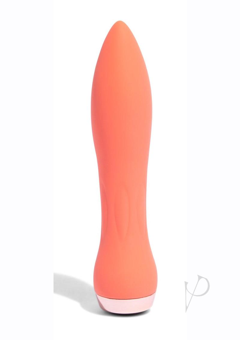 Nu Sensuelle 60SX AMP Silicone Rechargeable Bullet - Coral/Rose Gold