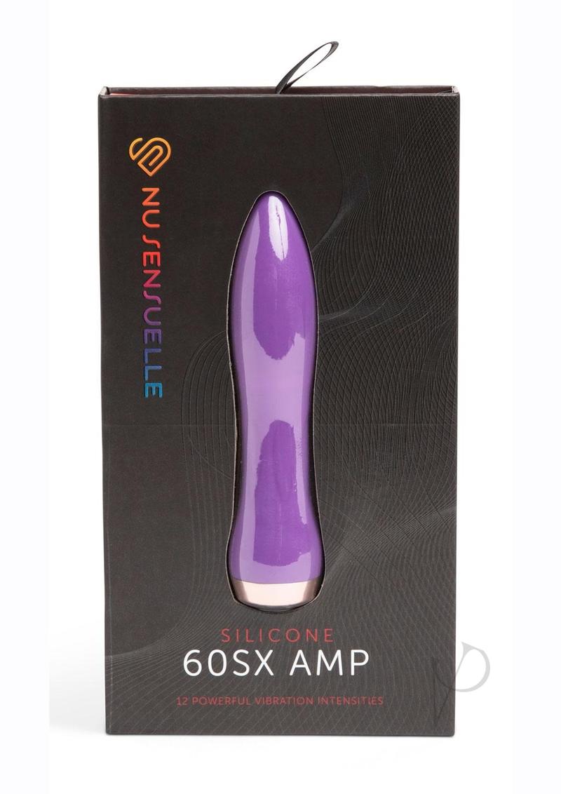 Nu Sensuelle 60SX AMP Silicone Rechargeable Bullet - Purple/Rose Gold