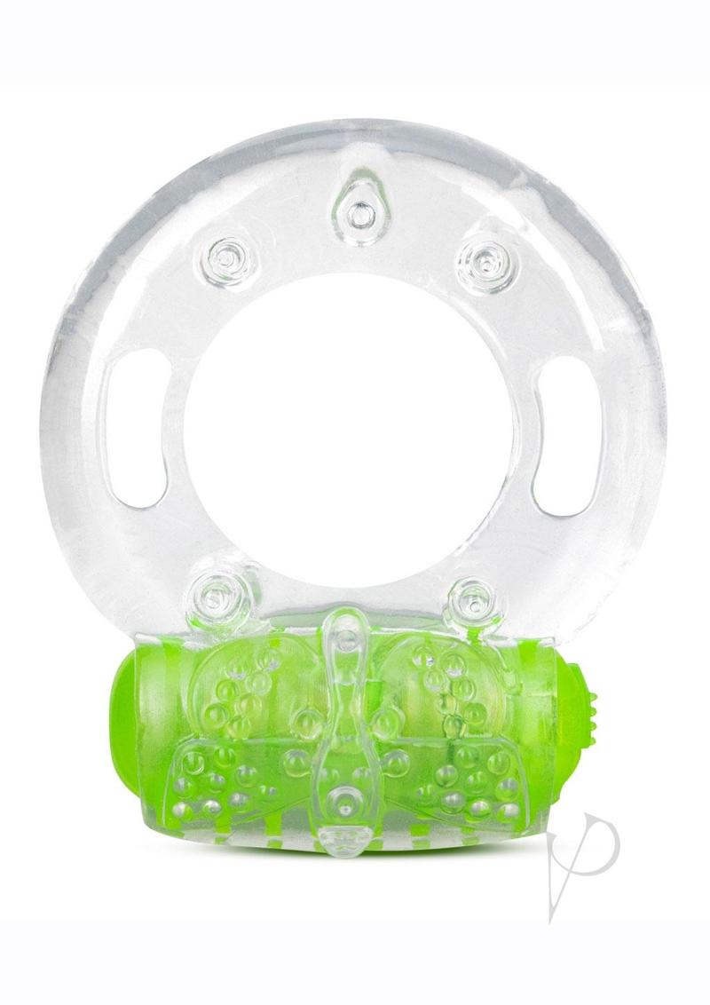 Play with Me Arouser Vibrating Cock Ring - Green